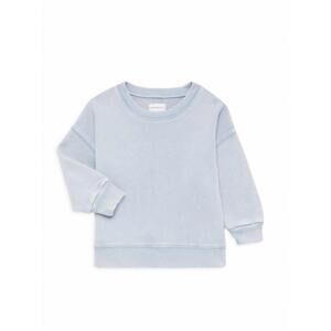 NEW SOMETHING NAVY girl's crew neck sweatshirt in dusty blue
